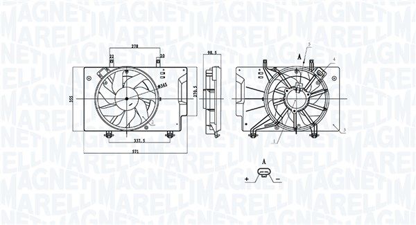 MAGNETI MARELLI 069422898010 Fan, engine cooling