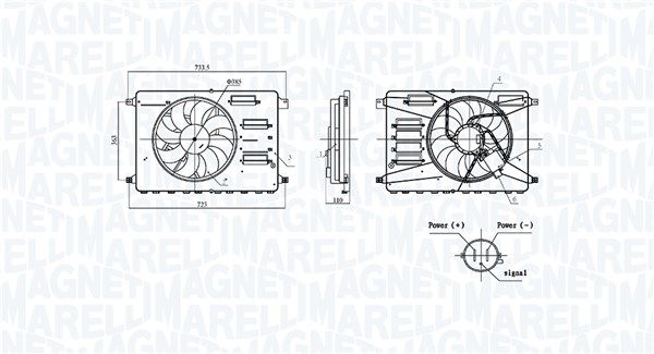 MAGNETI MARELLI 069422899010 Fan, engine cooling