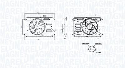 Fan, engine cooling MAGNETI MARELLI 069422899010