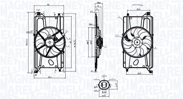 MAGNETI MARELLI 069422900010 Fan, engine cooling