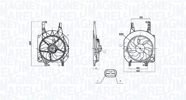 MAGNETI MARELLI 069422902010 Fan, engine cooling