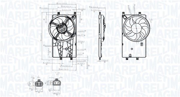 MAGNETI MARELLI 069422904010 Fan, engine cooling