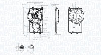 Fan, engine cooling MAGNETI MARELLI 069422904010