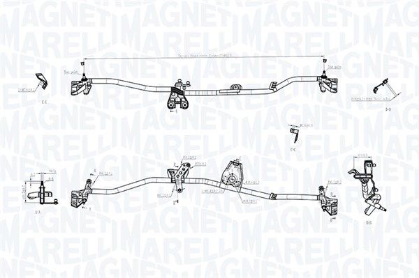 MAGNETI MARELLI 085570704010 Wiper Linkage