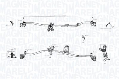 Wiper Linkage MAGNETI MARELLI 085570704010
