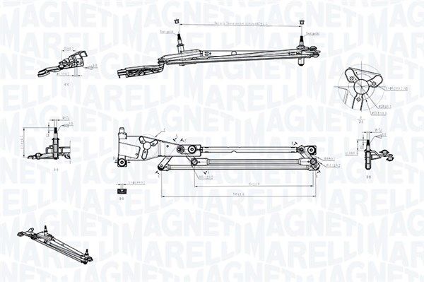 MAGNETI MARELLI 085570706010 Wiper Linkage
