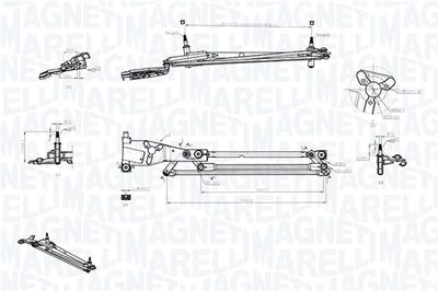 Wiper Linkage MAGNETI MARELLI 085570706010