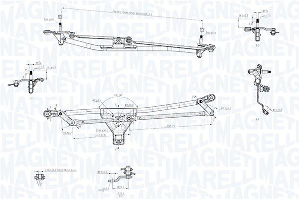 MAGNETI MARELLI 085570721010 Wiper Linkage
