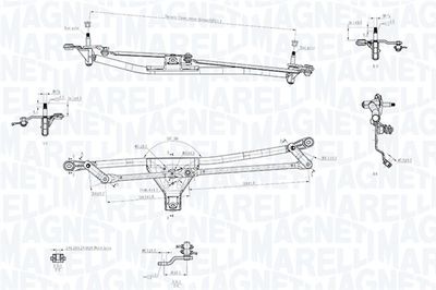 Wiper Linkage MAGNETI MARELLI 085570721010