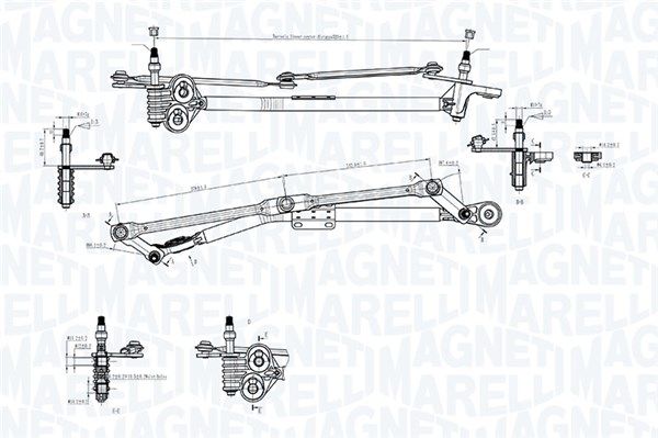 MAGNETI MARELLI 085570727010 Wiper Linkage