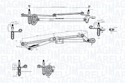 Wiper Linkage MAGNETI MARELLI 085570727010
