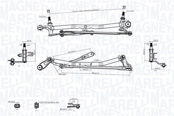MAGNETI MARELLI 085570736010 Wiper Linkage