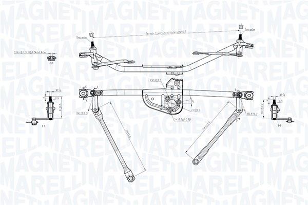MAGNETI MARELLI 085570742010 Wiper Linkage