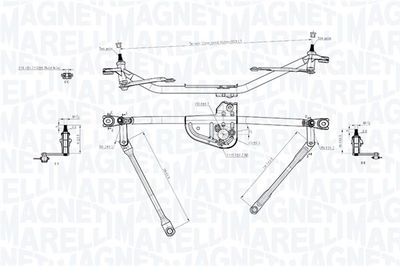 Wiper Linkage MAGNETI MARELLI 085570742010
