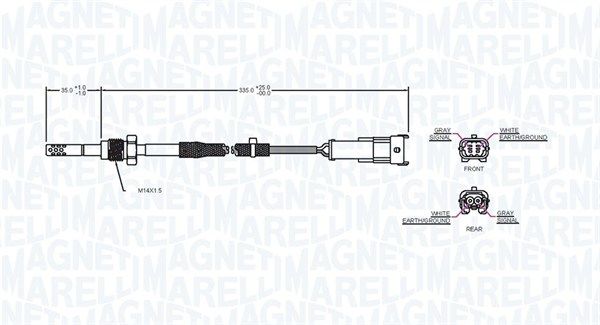 MAGNETI MARELLI 172000043010 Sensor, exhaust gas temperature