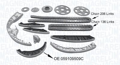 Timing Chain Kit MAGNETI MARELLI 341500001590