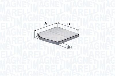 Filter, cabin air MAGNETI MARELLI 350203063950