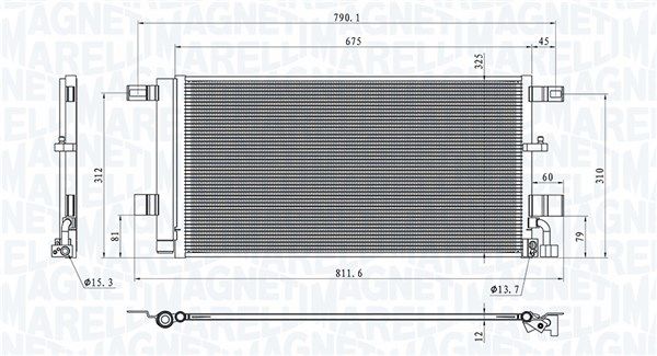 MAGNETI MARELLI 350203100100 Condenser, air conditioning