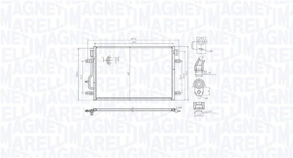 MAGNETI MARELLI 350203103300 Condenser, air conditioning