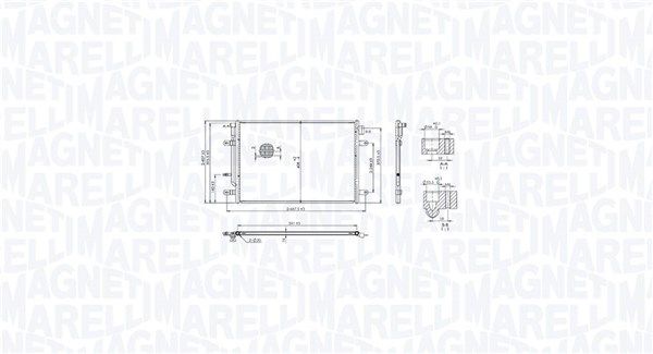 MAGNETI MARELLI 350203103400 Condenser, air conditioning