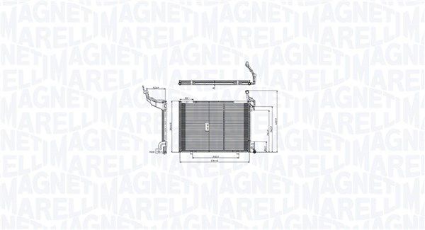 MAGNETI MARELLI 350203103600 Condenser, air conditioning