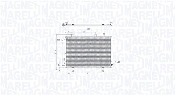 MAGNETI MARELLI 350203104200 Condenser, air conditioning
