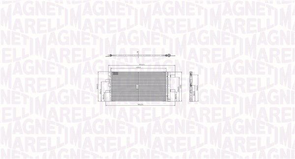 MAGNETI MARELLI 350203104800 Condenser, air conditioning
