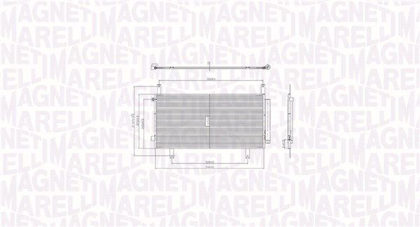MAGNETI MARELLI 350203105100 Condenser, air conditioning