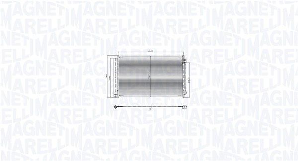 MAGNETI MARELLI 350203105400 Condenser, air conditioning