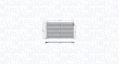 Condenser, air conditioning MAGNETI MARELLI 350203105400