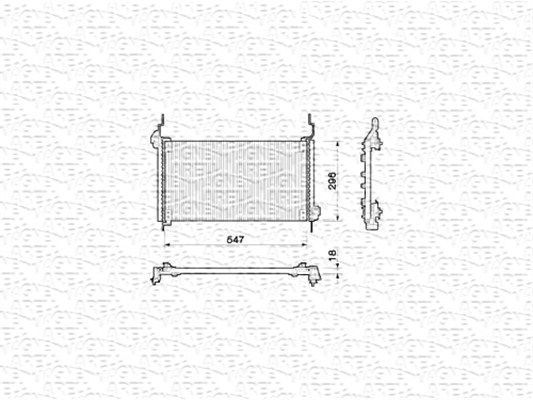 MAGNETI MARELLI 350203132000 Condenser, air conditioning