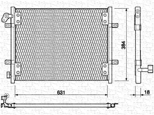 MAGNETI MARELLI 350203139000 Condenser, air conditioning