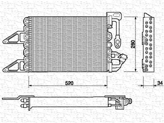 MAGNETI MARELLI 350203140000 Condenser, air conditioning