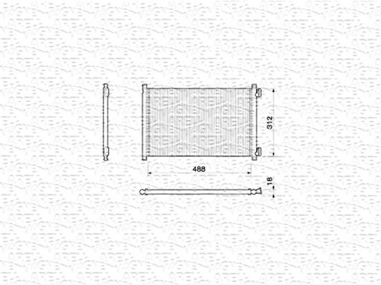 MAGNETI MARELLI 350203142000 Condenser, air conditioning