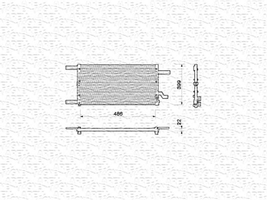 MAGNETI MARELLI 350203144000 Condenser, air conditioning