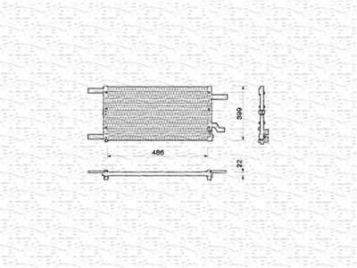 Condenser, air conditioning MAGNETI MARELLI 350203144000