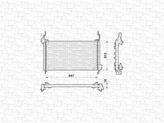 MAGNETI MARELLI 350203146000 Condenser, air conditioning