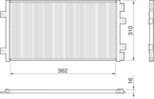 MAGNETI MARELLI 350203147000 Condenser, air conditioning
