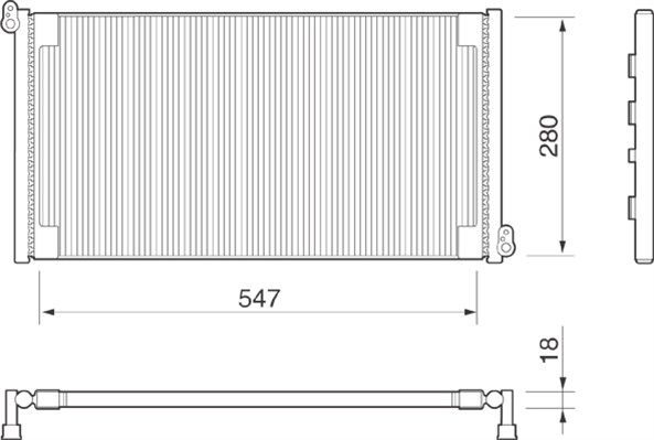 MAGNETI MARELLI 350203152000 Condenser, air conditioning