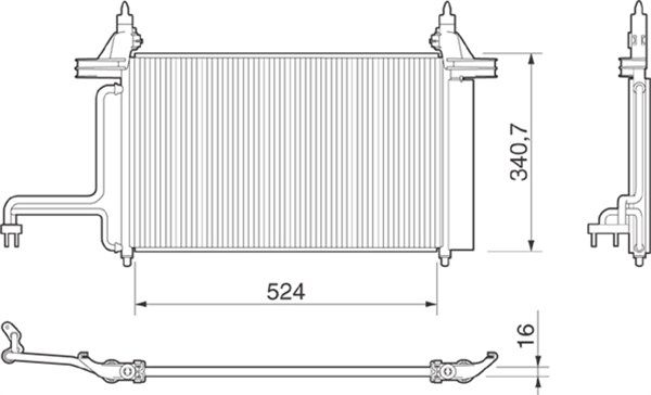 MAGNETI MARELLI 350203153000 Condenser, air conditioning