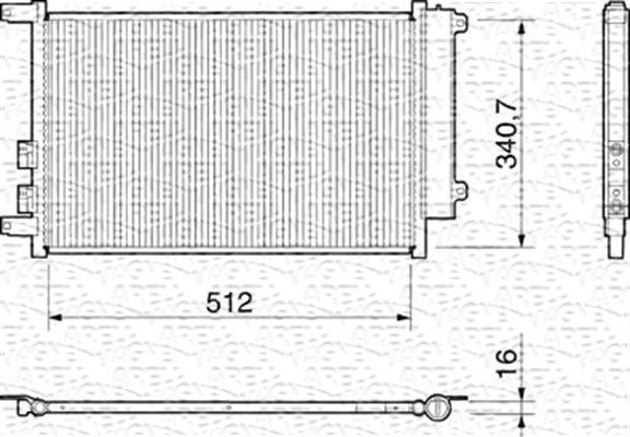 MAGNETI MARELLI 350203157000 Condenser, air conditioning