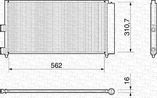 MAGNETI MARELLI 350203158000 Condenser, air conditioning