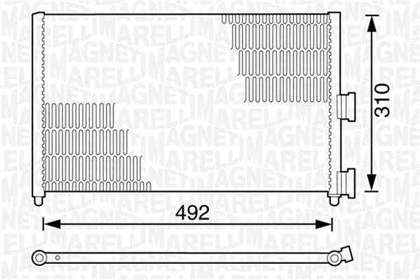 MAGNETI MARELLI 350203162000 Condenser, air conditioning