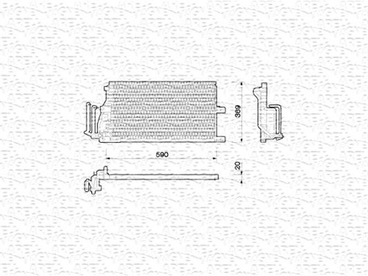 MAGNETI MARELLI 350203210000 Condenser, air conditioning