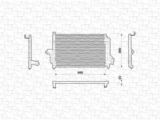 MAGNETI MARELLI 350203214000 Condenser, air conditioning