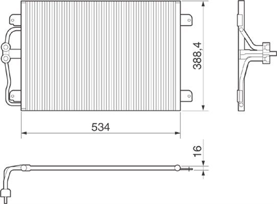 MAGNETI MARELLI 350203215000 Condenser, air conditioning