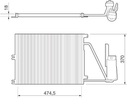 MAGNETI MARELLI 350203220000 Condenser, air conditioning