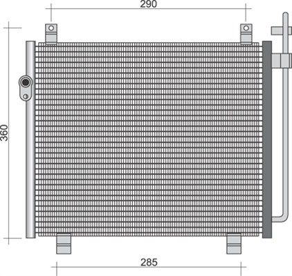 MAGNETI MARELLI 350203246000 Condenser, air conditioning