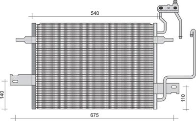 Condenser, air conditioning MAGNETI MARELLI 350203249000