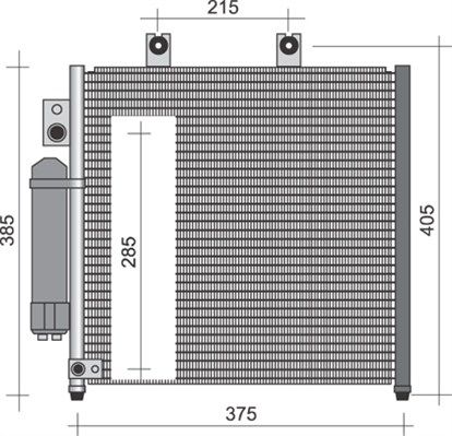 MAGNETI MARELLI 350203250000 Condenser, air conditioning